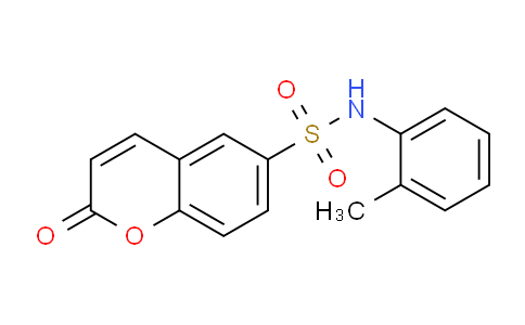 CAS No. 84015-73-6, 2-Oxo-N-(o-tolyl)-2H-chromene-6-sulfonamide