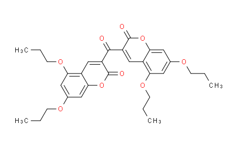 CAS No. 67135-48-2, 3,3'-Carbonylbis(5,7-dipropoxy-2H-chromen-2-one)