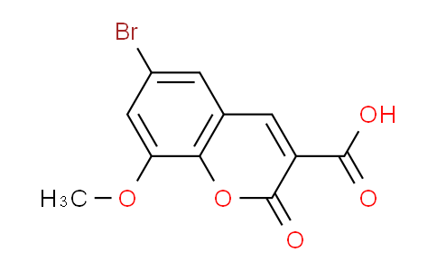 CAS No. 119686-34-9, 6-Bromo-8-methoxy-2-oxo-2H-chromene-3-carboxylic acid