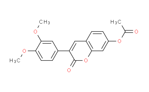 CAS No. 6296-57-7, 3-(3,4-Dimethoxyphenyl)-2-oxo-2H-chromen-7-yl acetate