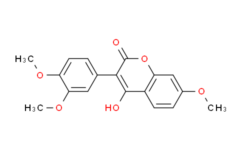 CAS No. 56407-04-6, 3-(3,4-Dimethoxyphenyl)-4-hydroxy-7-methoxy-2H-chromen-2-one