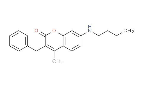 CAS No. 7509-71-9, 3-Benzyl-7-(butylamino)-4-methyl-2H-chromen-2-one