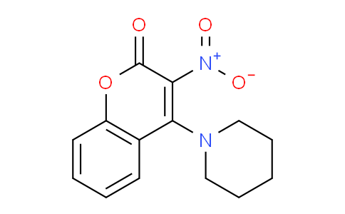 CAS No. 38464-22-1, 3-Nitro-4-(piperidin-1-yl)-2H-chromen-2-one