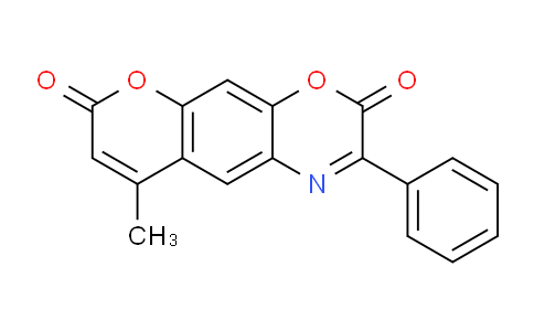 CAS No. 873686-43-2, 9-Methyl-2-phenylchromeno[7,6-b][1,4]oxazine-3,7-dione