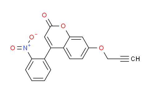 CAS No. 67377-25-7, 4-(2-Nitrophenyl)-7-(prop-2-yn-1-yloxy)-2H-chromen-2-one