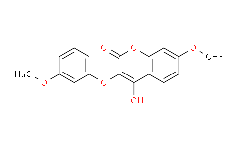 CAS No. 20647-62-5, 4-Hydroxy-7-methoxy-3-(3-methoxyphenoxy)-2H-chromen-2-one