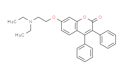 CAS No. 1762-91-0, 7-(2-(Diethylamino)ethoxy)-3,4-diphenyl-2H-chromen-2-one