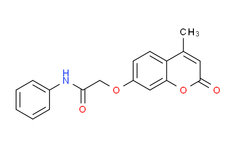 CAS No. 303122-37-4, 2-((4-Methyl-2-oxo-2H-chromen-7-yl)oxy)-N-phenylacetamide