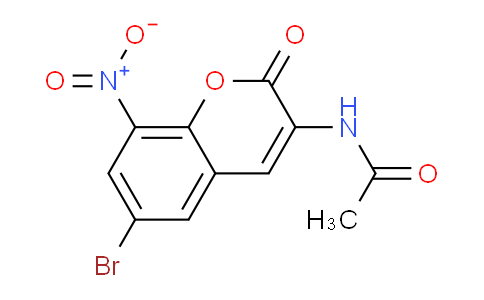 CAS No. 625380-44-1, N-(6-Bromo-8-nitro-2-oxo-2H-chromen-3-yl)acetamide
