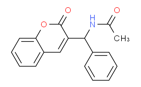 CAS No. 92508-56-0, N-((2-Oxo-2H-chromen-3-yl)(phenyl)methyl)acetamide