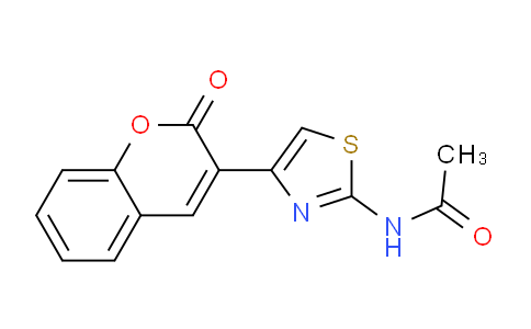 CAS No. 87503-73-9, N-(4-(2-Oxo-2H-chromen-3-yl)thiazol-2-yl)acetamide