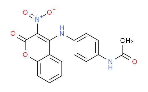 CAS No. 88353-26-8, N-(4-((3-Nitro-2-oxo-2H-chromen-4-yl)amino)phenyl)acetamide