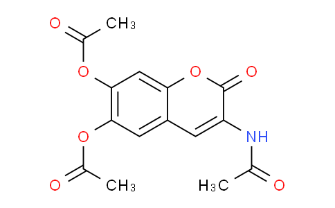 CAS No. 22065-09-4, 3-Acetamido-2-oxo-2H-chromene-6,7-diyl diacetate