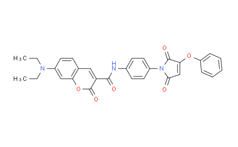 CAS No. 2048273-68-1, 7-(Diethylamino)-N-(4-(2,5-dioxo-3-phenoxy-2,5-dihydro-1H-pyrrol-1-yl)phenyl)-2-oxo-2H-chromene-3-carboxamide