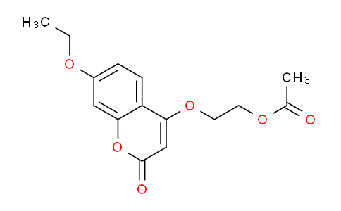 CAS No. 88484-55-3, 2-((7-Ethoxy-2-oxo-2H-chromen-4-yl)oxy)ethyl acetate