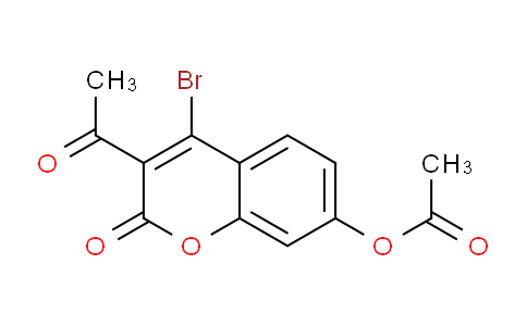 CAS No. 80716-15-0, 3-Acetyl-4-bromo-2-oxo-2H-chromen-7-yl acetate