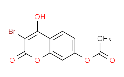 CAS No. 77382-77-5, 3-Bromo-4-hydroxy-2-oxo-2H-chromen-7-yl acetate