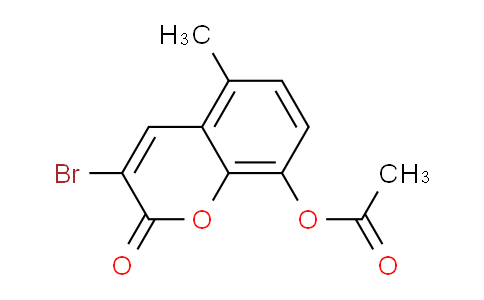 CAS No. 88515-99-5, 3-Bromo-5-methyl-2-oxo-2H-chromen-8-yl acetate