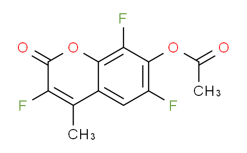 CAS No. 89568-34-3, 3,6,8-Trifluoro-4-methyl-2-oxo-2H-chromen-7-yl acetate