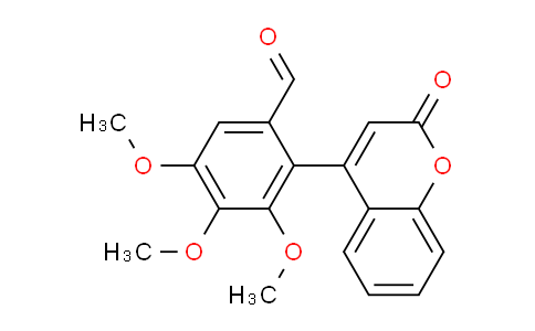 CAS No. 820209-51-6, 3,4,5-Trimethoxy-2-(2-oxo-2H-chromen-4-yl)benzaldehyde