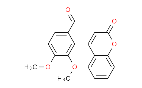 CAS No. 820209-52-7, 3,4-Dimethoxy-2-(2-oxo-2H-chromen-4-yl)benzaldehyde