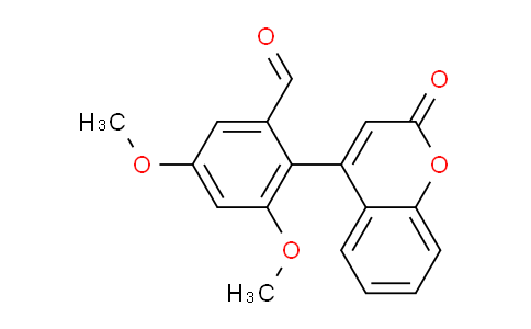 CAS No. 820209-53-8, 3,5-Dimethoxy-2-(2-oxo-2H-chromen-4-yl)benzaldehyde