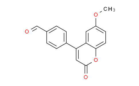 CAS No. 820209-64-1, 4-(6-Methoxy-2-oxo-2H-chromen-4-yl)benzaldehyde