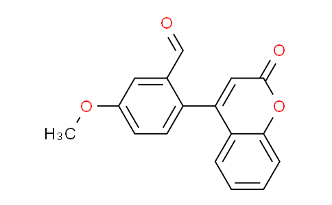 CAS No. 820209-50-5, 5-Methoxy-2-(2-oxo-2H-chromen-4-yl)benzaldehyde