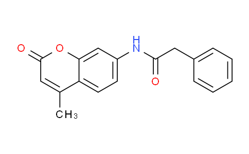 CAS No. 104145-34-8, N-(4-Methyl-2-oxo-2H-chromen-7-yl)-2-phenylacetamide
