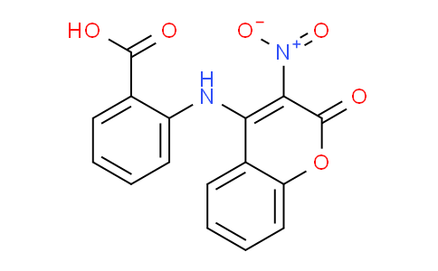 CAS No. 87024-58-6, 2-((3-Nitro-2-oxo-2H-chromen-4-yl)amino)benzoic acid