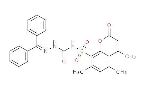 CAS No. 85302-47-2, 2-(Diphenylmethylene)-N-((4,5,7-trimethyl-2-oxo-2H-chromen-8-yl)sulfonyl)hydrazinecarboxamide