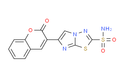 CAS No. 183999-59-9, 6-(2-Oxo-2H-chromen-3-yl)imidazo[2,1-b][1,3,4]thiadiazole-2-sulfonamide