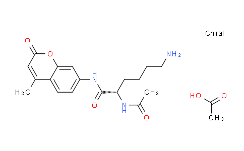 CAS No. 201847-48-5, (S)-2-acetamido-6-amino-N-(4-methyl-2-oxo-2H-chromen-7-yl)hexanamide acetate