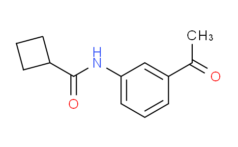 CAS No. 109920-59-4, N-(3-acetylphenyl)cyclobutanecarboxamide
