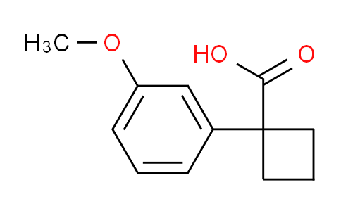 CAS No. 74205-43-9, 1-(3-methoxyphenyl)cyclobutane-1-carboxylic acid