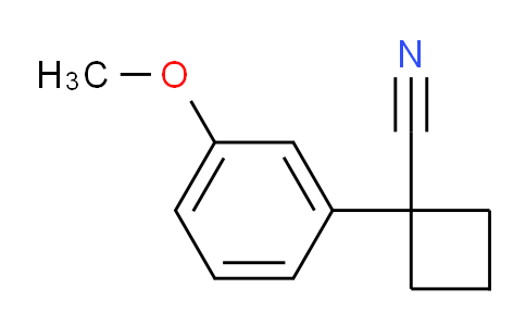 CAS No. 74205-15-5, 1-(3-Methoxyphenyl)cyclobutanecarbonitrile