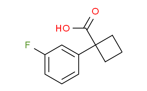 CAS No. 179411-84-8, 1-(3-fluorophenyl)cyclobutane-1-carboxylic acid