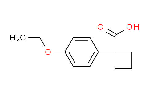 CAS No. 72370-82-2, 1-(4-ethoxyphenyl)cyclobutane-1-carboxylic acid