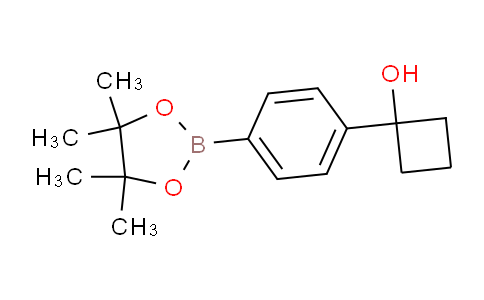 CAS No. 1398331-98-0, 1-(4-(4,4,5,5-Tetramethyl-1,3,2-dioxaborolan-2-yl)phenyl)cyclobutanol