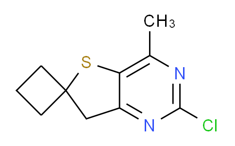 CAS No. 1422354-58-2, 2'-Chloro-4'-methyl-7'H-spiro[cyclobutane-1,6'-thieno[3,2-d]pyrimidine]