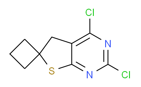 CAS No. 1823957-13-6, 2',4'-Dichloro-5'H-spiro[cyclobutane-1,6'-thieno[2,3-d]pyrimidine]