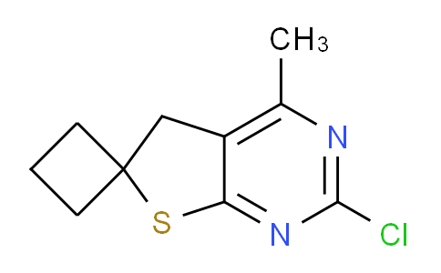 CAS No. 1823957-18-1, 2'-Chloro-4'-methyl-5'H-spiro[cyclobutane-1,6'-thieno[2,3-d]pyrimidine]