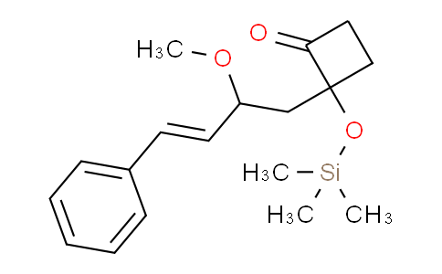 CAS No. 649772-42-9, 2-(2-Methoxy-4-phenylbut-3-en-1-yl)-2-((trimethylsilyl)oxy)cyclobutanone