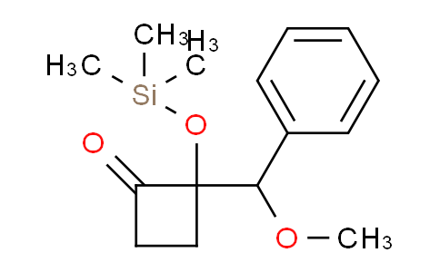 CAS No. 87505-92-8, 2-(Methoxy(phenyl)methyl)-2-((trimethylsilyl)oxy)cyclobutanone