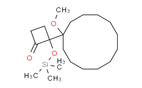 CAS No. 88441-32-1, 2-(1-Methoxycyclododecyl)-2-((trimethylsilyl)oxy)cyclobutanone
