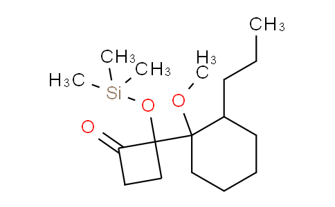 CAS No. 88441-43-4, 2-(1-Methoxy-2-propylcyclohexyl)-2-((trimethylsilyl)oxy)cyclobutanone