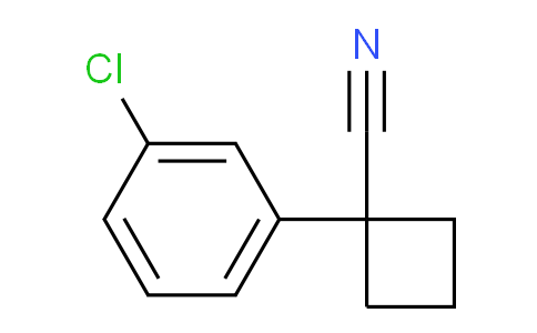 CAS No. 28049-60-7, 1-(3-Chlorophenyl)cyclobutanecarbonitrile