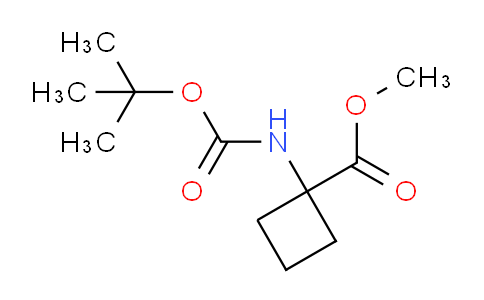 CAS No. 880166-10-9, Methyl 1-((tert-butoxycarbonyl)amino)cyclobutanecarboxylate