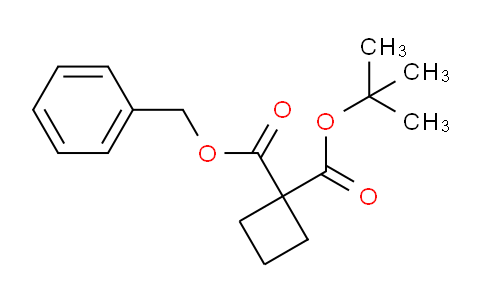 CAS No. 1624260-33-8, 1-Benzyl 1-tert-butyl cyclobutane-1,1-dicarboxylate