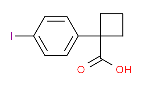 CAS No. 630382-89-7, 1-(4-iodophenyl)cyclobutanecarboxylic acid